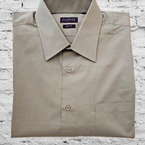 MODENA BASICS SLIM FIT MEN'S BIG & TALL LONG SLEEVE DRESS SHIRT - 18 (36/37)